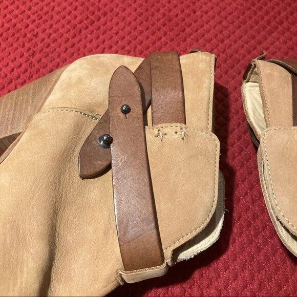RAG &  BONE Sz 39.5 Harrow Tan Suede & Leather Accent 3.5” Heel Ankle Booties - Picture 10 of 12